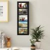 Deals ❤️ Adeco Decorative Black Wood Wall Hanging Picture Frame With 5 Divided 4x6-inch Openings ⭐ -Adeco Shop Adeco Decorative Black Wood Wall Hanging Picture Frame with 5 Divided 4x6 inch Openings
