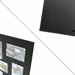 Promo 🔥 Adeco Decorative Black Wood Wall Hanging Picture Photo Frame With 24 4x6-inch Openings 😍 -Adeco Shop Adeco Decorative Black Wood Wall Hanging Picture Photo Frame with 24 4x6 inch Openings 5