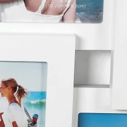 Deals 😍 Adeco Decorative Wood Wall Hanging Photo Frame 12- 4 X 6 Inch Openings ⌛ -Adeco Shop Adeco Decorative Wood Wall Hanging Photo Frame 12 4 x 6 Inch Openings 7