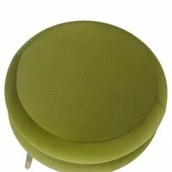 Budget 🎉 Adeco Double Layer Flannel Round Footrest Stool Ottoman Modern Vanity 💯 -Adeco Shop Adeco Double Layer Flannel Round Footrest Stool Ottoman Modern Vanity 4