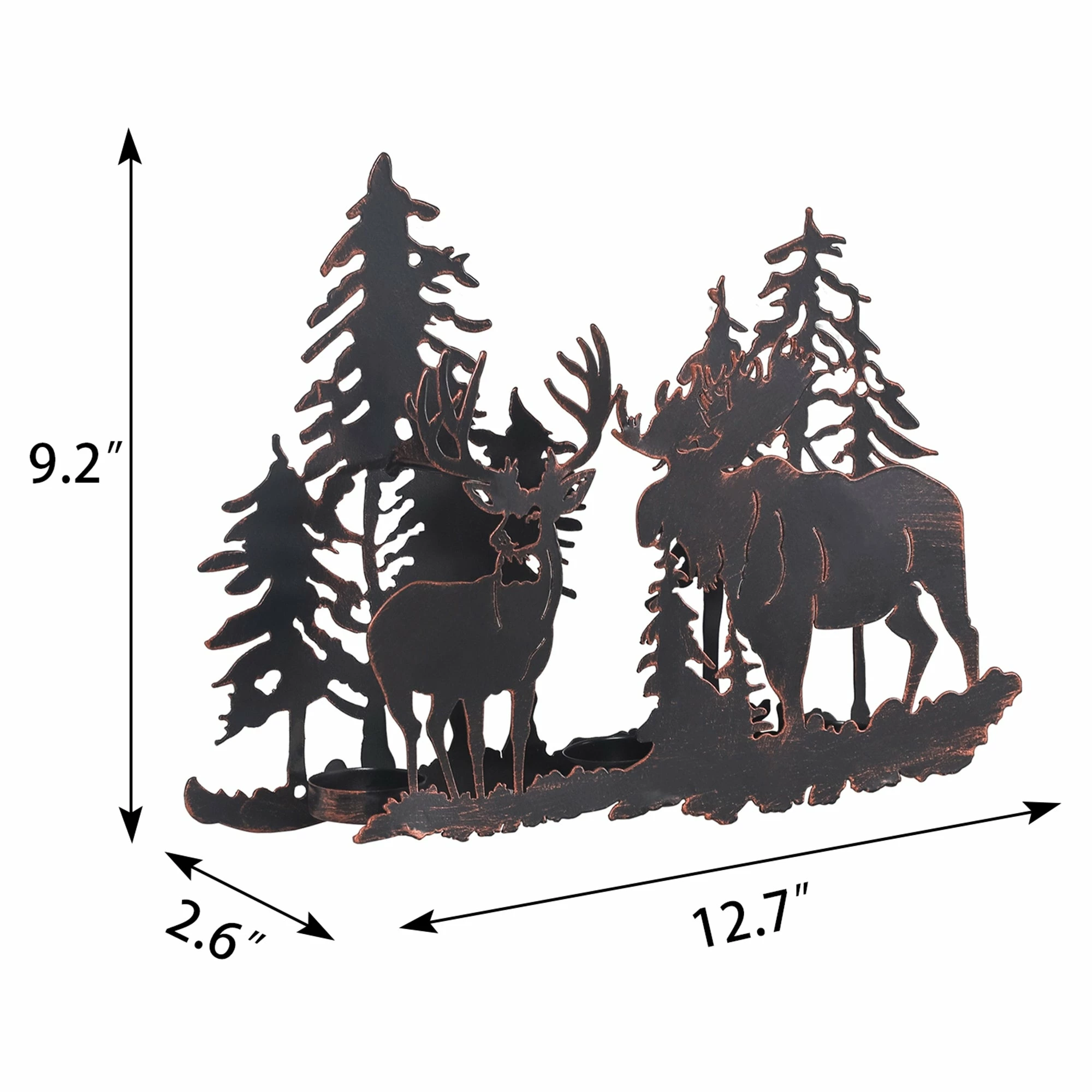 Brand new ❤️ Adeco Elk Candle Holder Metal Sconce - 12.7 "x2.6 "x9.2" 😍 6 Brand new ❤️ Adeco Elk Candle Holder Metal Sconce - 12.7 "x2.6 "x9.2" 😍 - Image 6