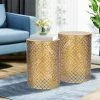 Cheap 🎉 Adeco End Tables Set Of 2 Round Coffee Tables Nightstands Stools - Set Of 2 😉 -Adeco Shop Adeco End Tables Set of 2 Round Coffee Tables Nightstands Stools