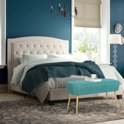 Flash Sale ❤️ Adeco Fabric Bedroom Bench End Bed Ottoman Bench With Golden Metal Leg ✔️ 13 Flash Sale ❤️ Adeco Fabric Bedroom Bench End Bed Ottoman Bench With Golden Metal Leg ✔️ -Adeco Shop Adeco Fabric Bedroom Bench End Bed Ottoman Bench with Golden Metal Leg 2