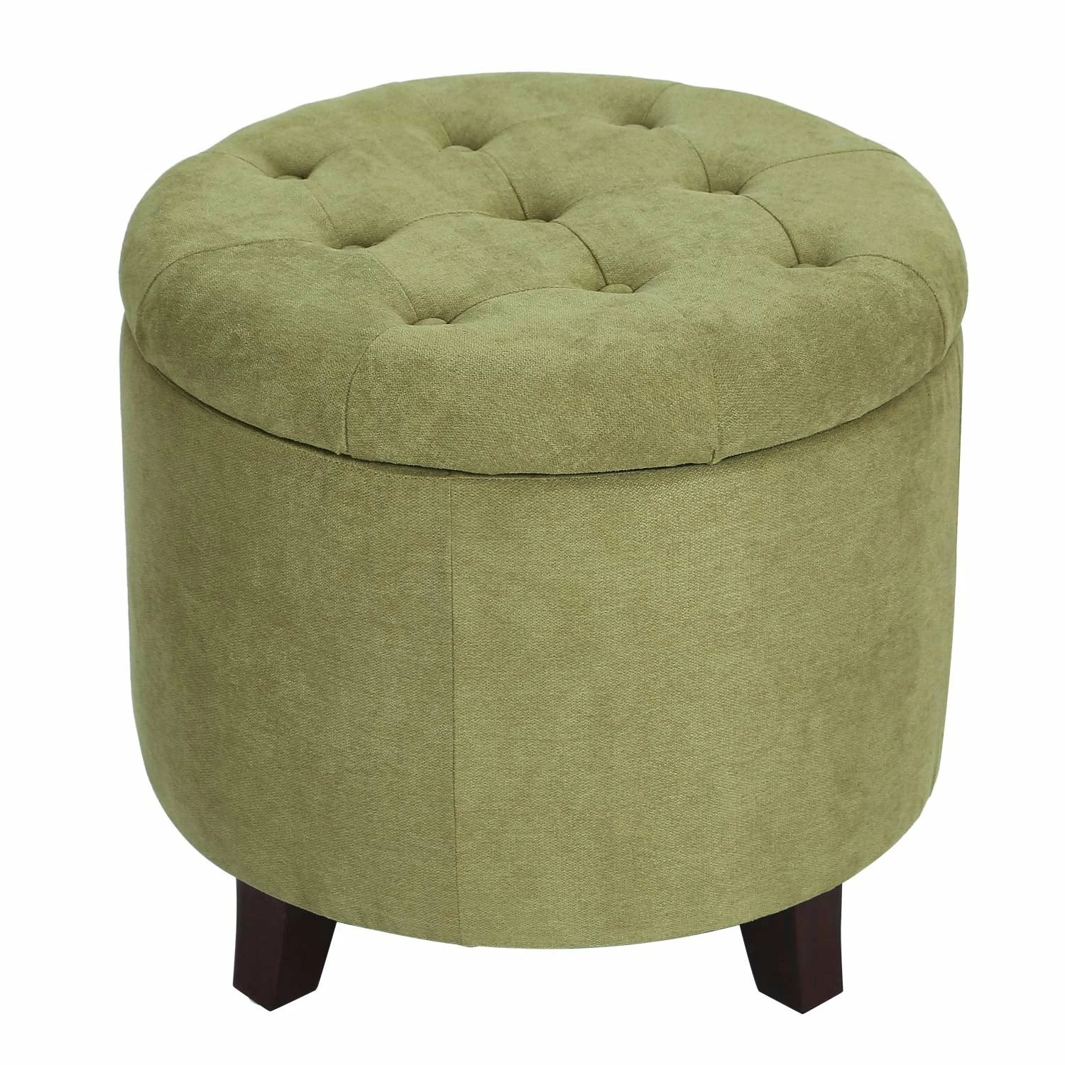 Best deal 🔔 Adeco Round Button-tufted Lift-top Storage Ottoman 🔔 4 Best deal 🔔 Adeco Round Button-tufted Lift-top Storage Ottoman 🔔 - Image 2