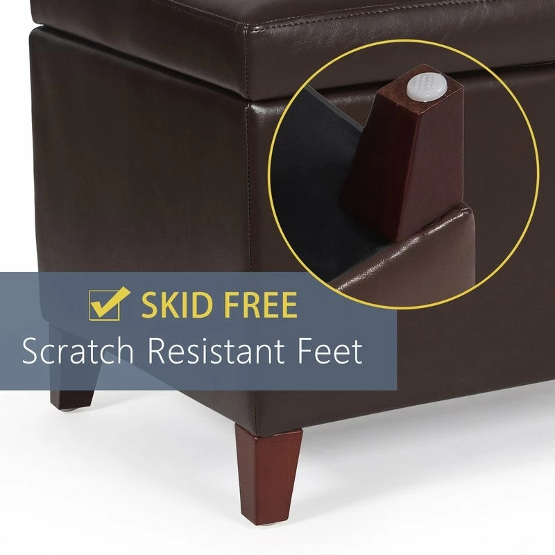 Deals ⭐ Adeco Fabric Design Rectangular Tufted Lift Top Storage Ottoman Bench 👍 9 Deals ⭐ Adeco Fabric Design Rectangular Tufted Lift Top Storage Ottoman Bench 👍 - Image 7