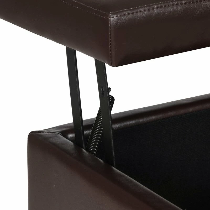 Deals ⭐ Adeco Fabric Design Rectangular Tufted Lift Top Storage Ottoman Bench 👍 10 Deals ⭐ Adeco Fabric Design Rectangular Tufted Lift Top Storage Ottoman Bench 👍 - Image 8