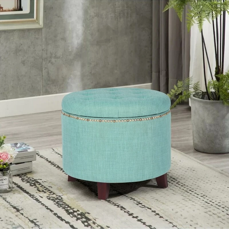 Brand new ๐ Adeco Cylindrical Button-tufted Lift-top Storage Ottoman Beige ๐ฏ 13 Brand new ๐ Adeco Cylindrical Button-tufted Lift-top Storage Ottoman Beige ๐ฏ - Image 11