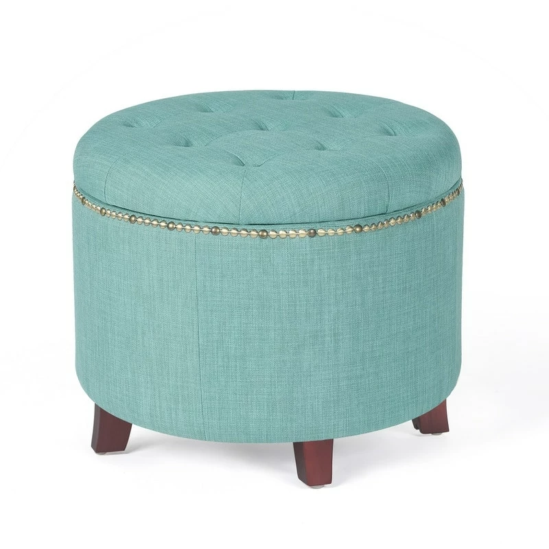 Brand new ๐ Adeco Cylindrical Button-tufted Lift-top Storage Ottoman Beige ๐ฏ 14 Brand new ๐ Adeco Cylindrical Button-tufted Lift-top Storage Ottoman Beige ๐ฏ - Image 12