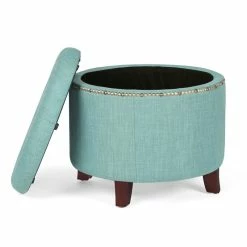 Brand new ๐ Adeco Cylindrical Button-tufted Lift-top Storage Ottoman Beige ๐ฏ 29 Brand new ๐ Adeco Cylindrical Button-tufted Lift-top Storage Ottoman Beige ๐ฏ -Adeco Shop Adeco Fabric Round Button Tufted Lift Top Storage Ottoman Footstool 12