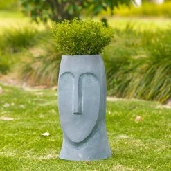 Outlet 😉 Adeco Face Planters Pots With Drainage Hole Black 👍 -Adeco Shop Adeco Face Planters Pots with Drainage Hole 4