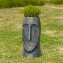 Outlet 😉 Adeco Face Planters Pots With Drainage Hole Black 👍 -Adeco Shop Adeco Face Planters Pots with Drainage Hole 8