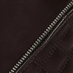 Buy 😍 Adeco Faux Leather Ottoman, Upholstered Vanity Stools Lattice Zipper Brown 👏 -Adeco Shop Adeco Faux Leather Ottoman2C Upholstered Vanity Stools Lattice Zipper 11