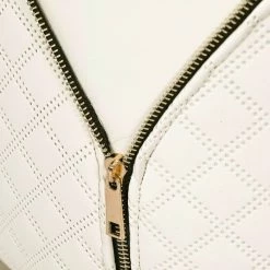 Buy 😍 Adeco Faux Leather Ottoman, Upholstered Vanity Stools Lattice Zipper Brown 👏 -Adeco Shop Adeco Faux Leather Ottoman2C Upholstered Vanity Stools Lattice Zipper 4