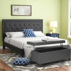 Cheap ✨ Adeco Faux Leather Tufted Lift Top Storage Ottoman Bench Footstool ⭐ 15 Cheap ✨ Adeco Faux Leather Tufted Lift Top Storage Ottoman Bench Footstool ⭐ -Adeco Shop Adeco Faux Leather Tufted Lift Top Storage Ottoman Bench Footstool 2