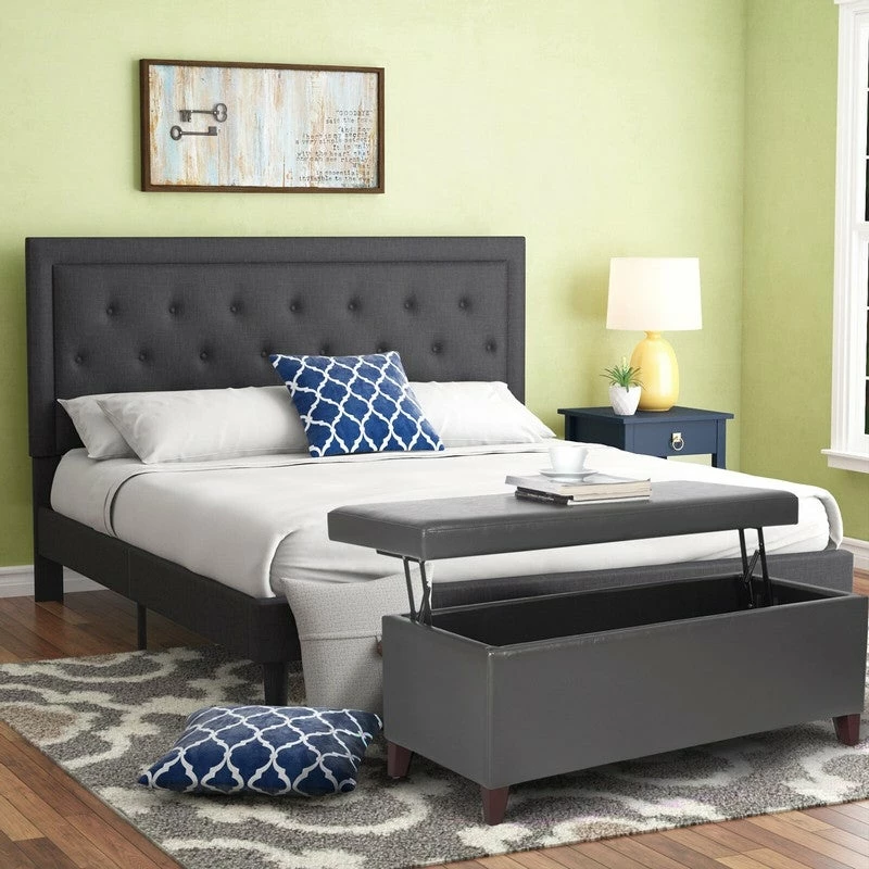 Cheap ✨ Adeco Faux Leather Tufted Lift Top Storage Ottoman Bench Footstool ⭐ 5 Cheap ✨ Adeco Faux Leather Tufted Lift Top Storage Ottoman Bench Footstool ⭐ - Image 3