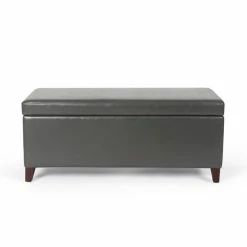 Cheap ✨ Adeco Faux Leather Tufted Lift Top Storage Ottoman Bench Footstool ⭐ 16 Cheap ✨ Adeco Faux Leather Tufted Lift Top Storage Ottoman Bench Footstool ⭐ -Adeco Shop Adeco Faux Leather Tufted Lift Top Storage Ottoman Bench Footstool 3