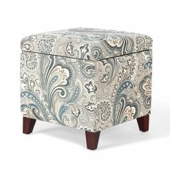 Hot Sale ๐ Adeco Floral Printed Linen Cube Storage Ottoman Footrest Footstool Multi โค๏ธ 22 Hot Sale ๐ Adeco Floral Printed Linen Cube Storage Ottoman Footrest Footstool Multi โค๏ธ -Adeco Shop Adeco Floral Printed Linen Cube Storage Ottoman Footrest Footstool 8