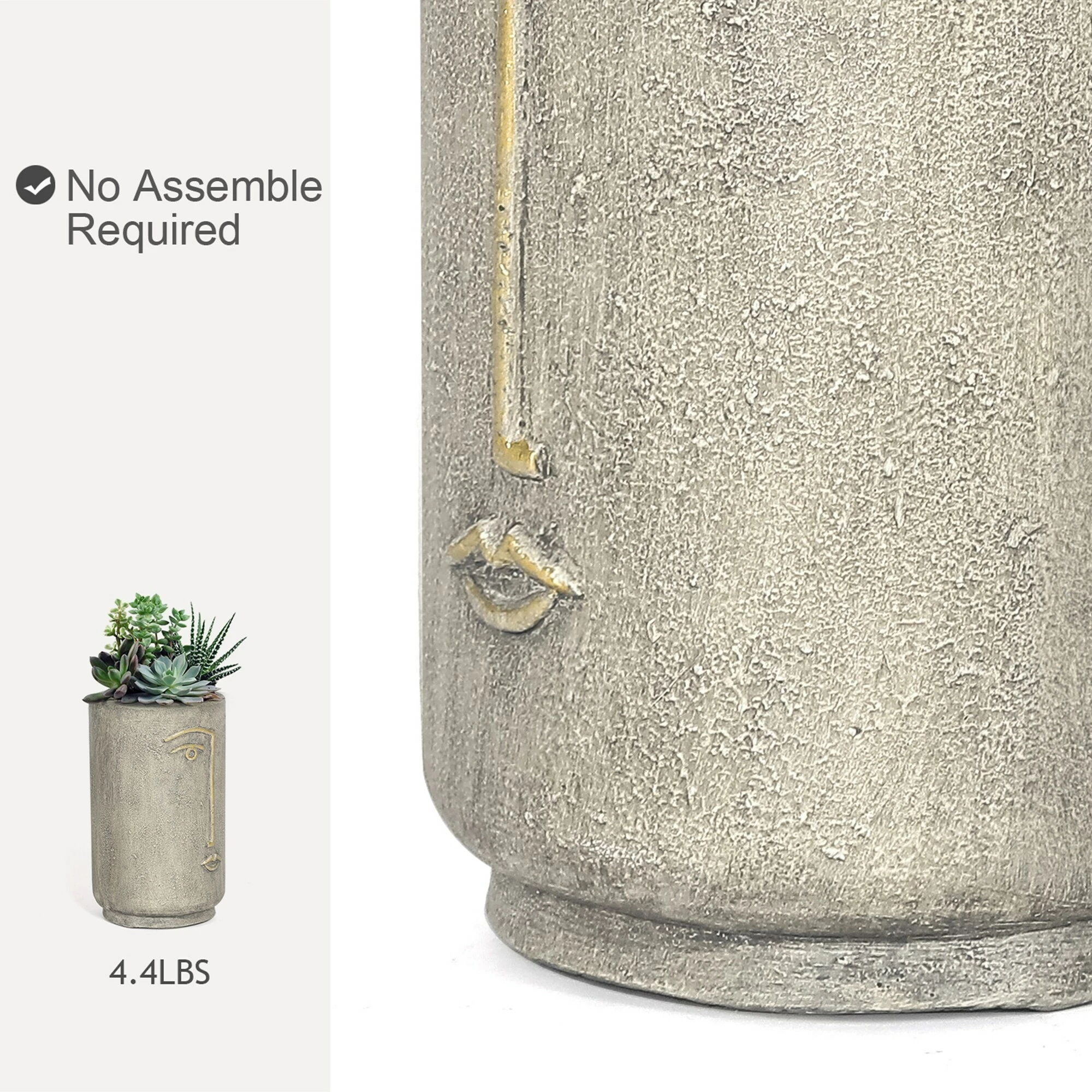 Best Sale ๐ Adeco Flower Pots Face Head Planter For Outdoor Indoor Brown โญ 6 Best Sale ๐ Adeco Flower Pots Face Head Planter For Outdoor Indoor Brown โญ - Image 4