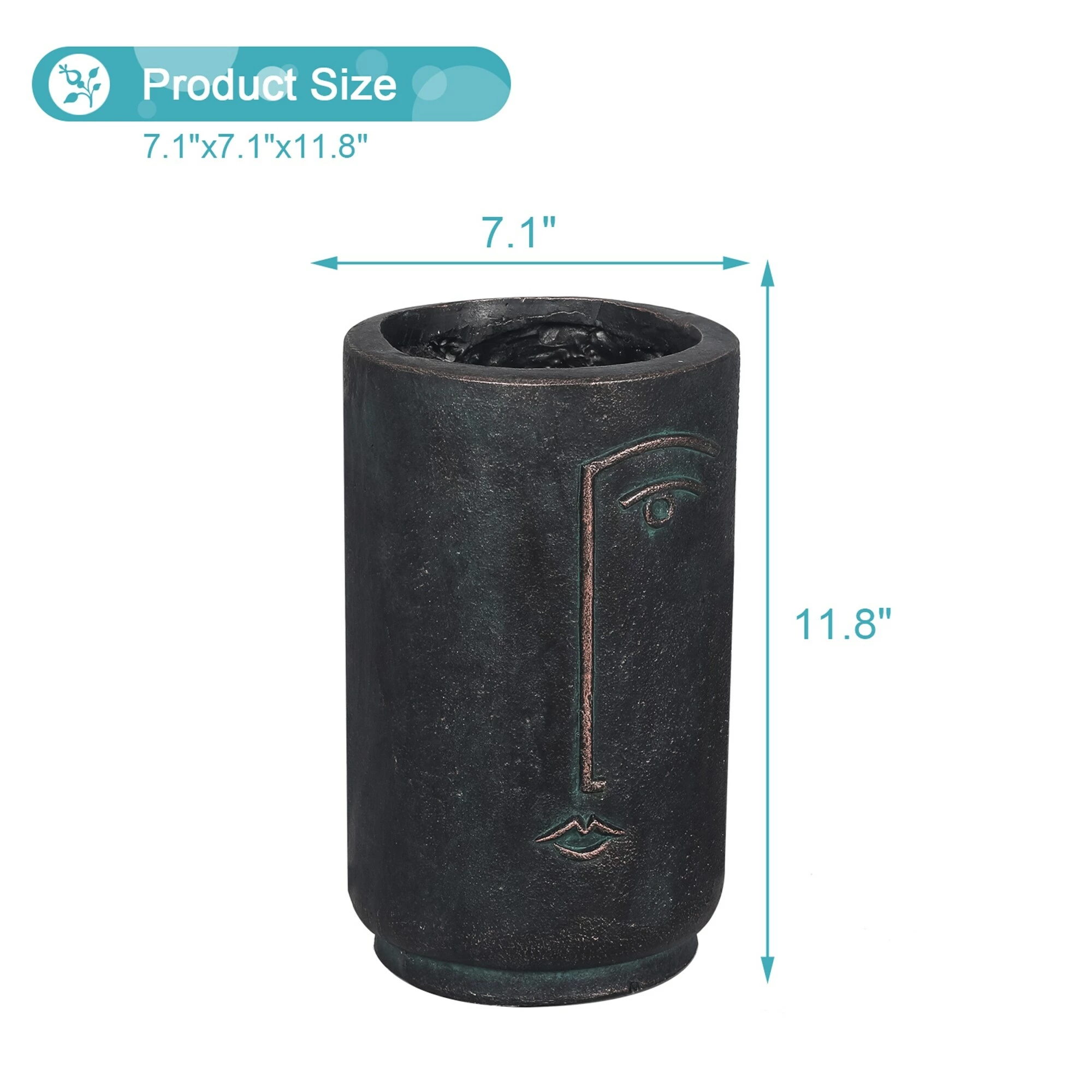 Best Sale ๐ Adeco Flower Pots Face Head Planter For Outdoor Indoor Brown โญ 8 Best Sale ๐ Adeco Flower Pots Face Head Planter For Outdoor Indoor Brown โญ - Image 6