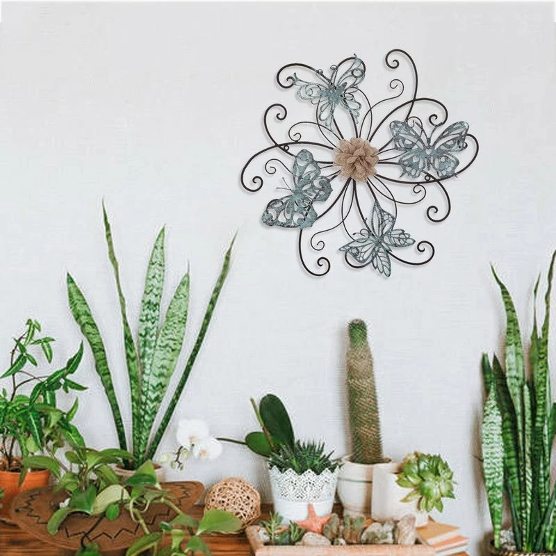 Outlet π― Adeco Flower And Butterfly Urban Design Metal Wall Decor Home Art β 5 Outlet π― Adeco Flower And Butterfly Urban Design Metal Wall Decor Home Art β - Image 3