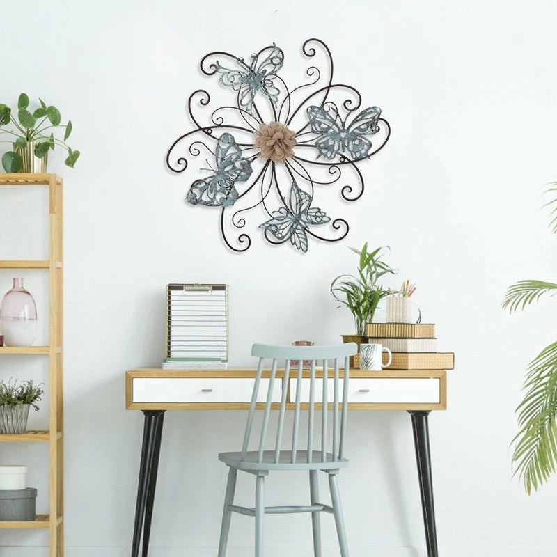 Outlet π― Adeco Flower And Butterfly Urban Design Metal Wall Decor Home Art β 3 Outlet π― Adeco Flower And Butterfly Urban Design Metal Wall Decor Home Art β