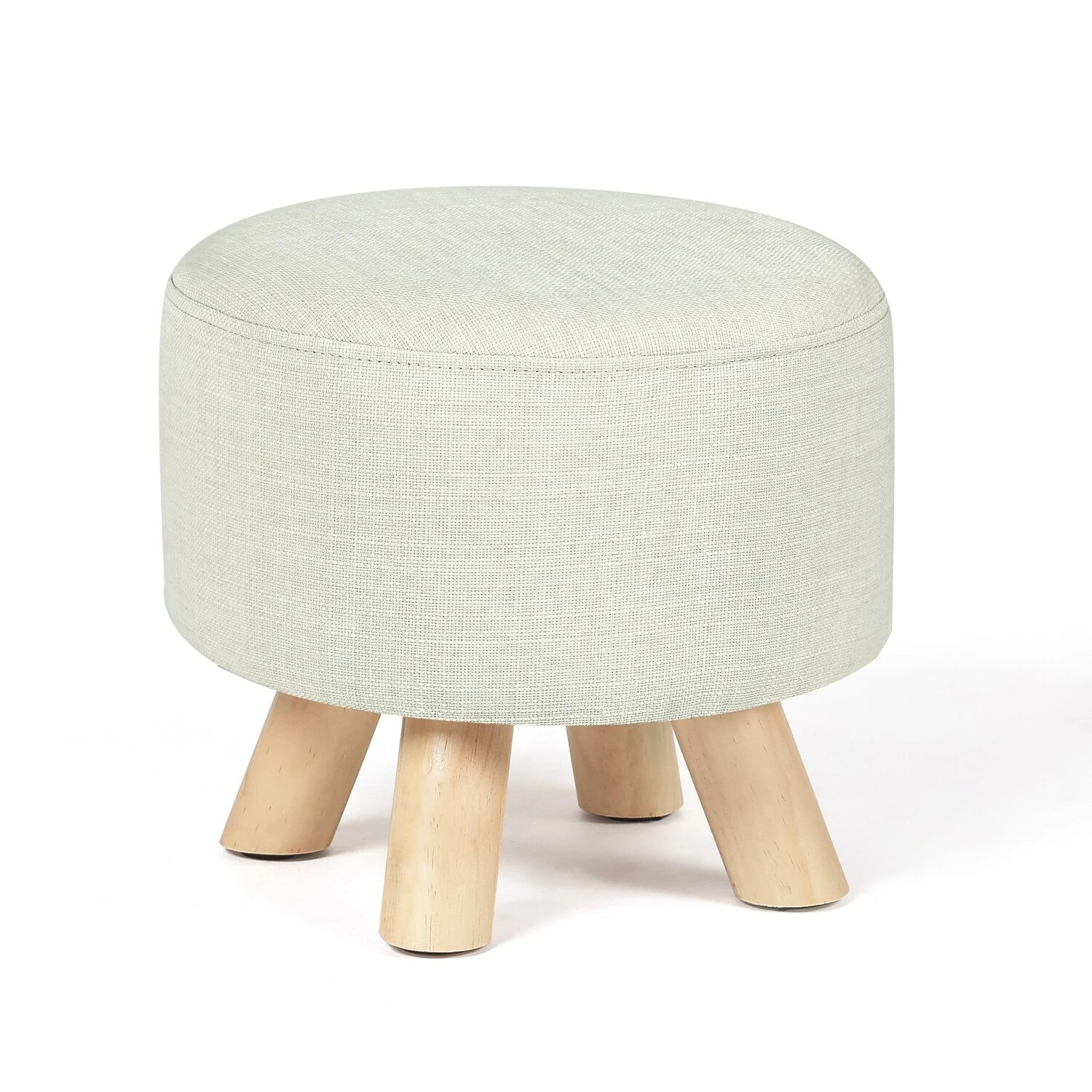 Promo 🛒 Adeco Foot Rest Ottoman Pet Stool Beige 🎁 4 Promo 🛒 Adeco Foot Rest Ottoman Pet Stool Beige 🎁 - Image 2