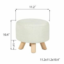 Promo 🛒 Adeco Foot Rest Ottoman Pet Stool Beige 🎁 14 Promo 🛒 Adeco Foot Rest Ottoman Pet Stool Beige 🎁 -Adeco Shop Adeco Foot Rest Ottoman Pet Stool 2