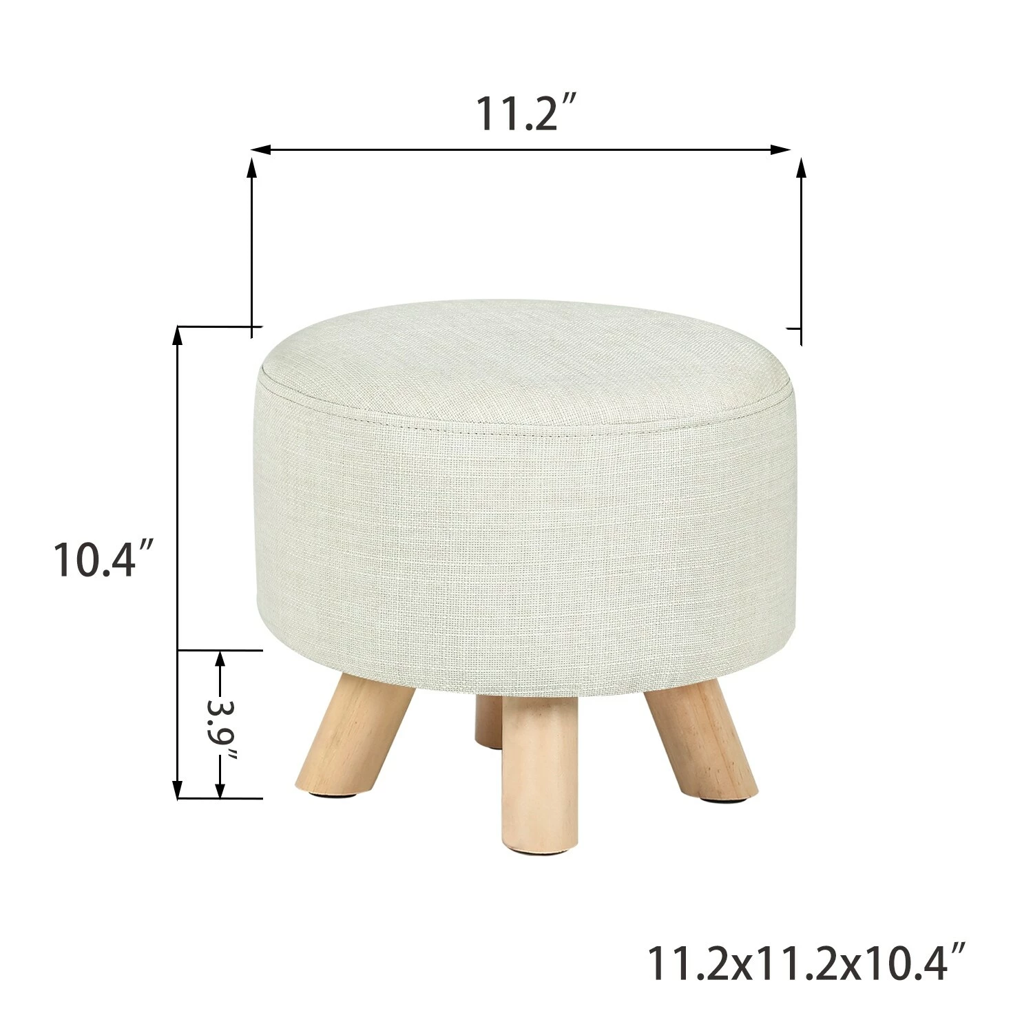 Promo 🛒 Adeco Foot Rest Ottoman Pet Stool Beige 🎁 5 Promo 🛒 Adeco Foot Rest Ottoman Pet Stool Beige 🎁 - Image 3