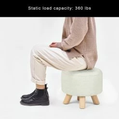 Promo 🛒 Adeco Foot Rest Ottoman Pet Stool Beige 🎁 15 Promo 🛒 Adeco Foot Rest Ottoman Pet Stool Beige 🎁 -Adeco Shop Adeco Foot Rest Ottoman Pet Stool 3