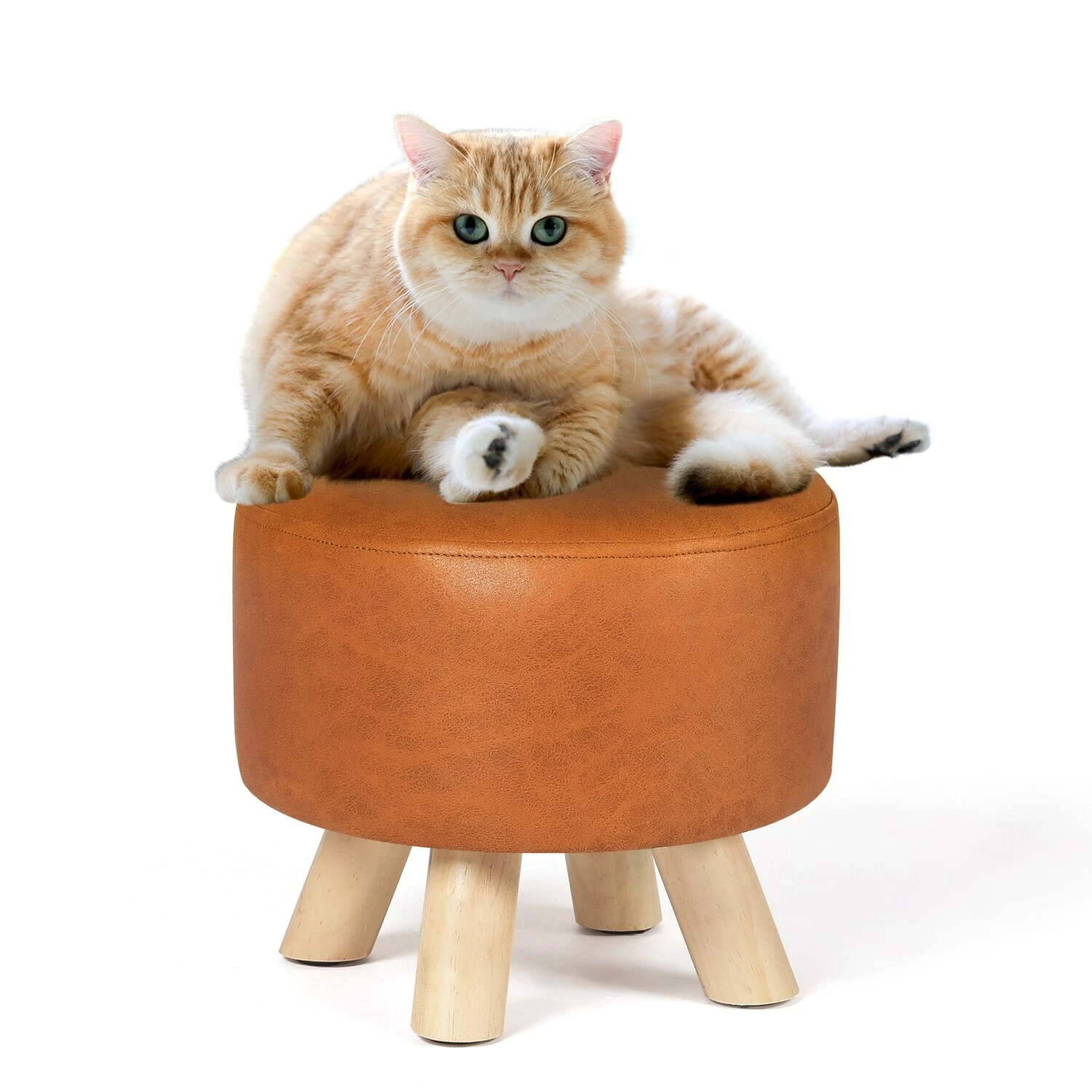 Promo 🛒 Adeco Foot Rest Ottoman Pet Stool Beige 🎁 11 Promo 🛒 Adeco Foot Rest Ottoman Pet Stool Beige 🎁 - Image 9