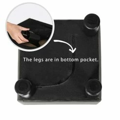 Cheap 💯 Adeco Footrest Small Square Ottoman Stool PU Leather Modern Footstool 👍 -Adeco Shop Adeco Footrest Small Square Ottoman Stool PU Leather Modern Footstool 3