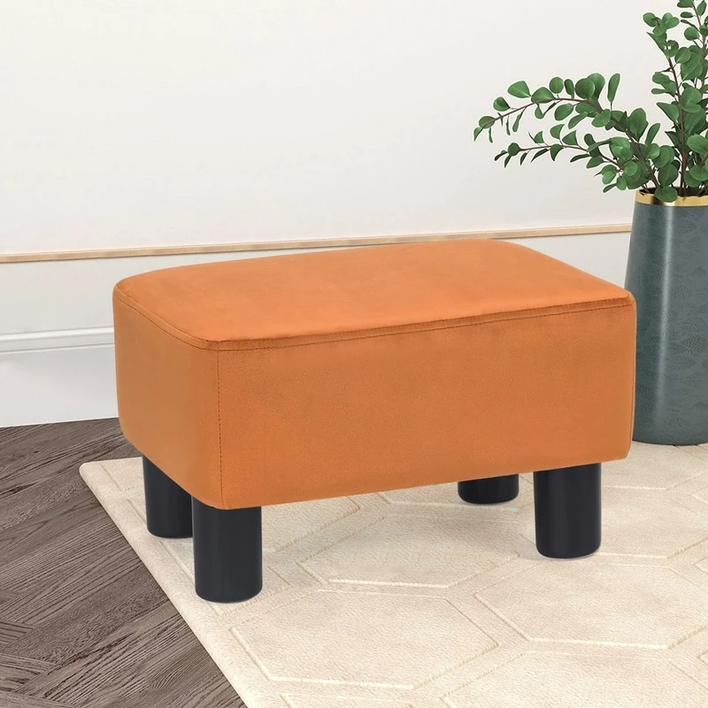 Best Sale ๐ Adeco Footstool Ottoman Fabric Footrest Modern Rectangular Stool Green ๐ 4 Best Sale ๐ Adeco Footstool Ottoman Fabric Footrest Modern Rectangular Stool Green ๐ - Image 2