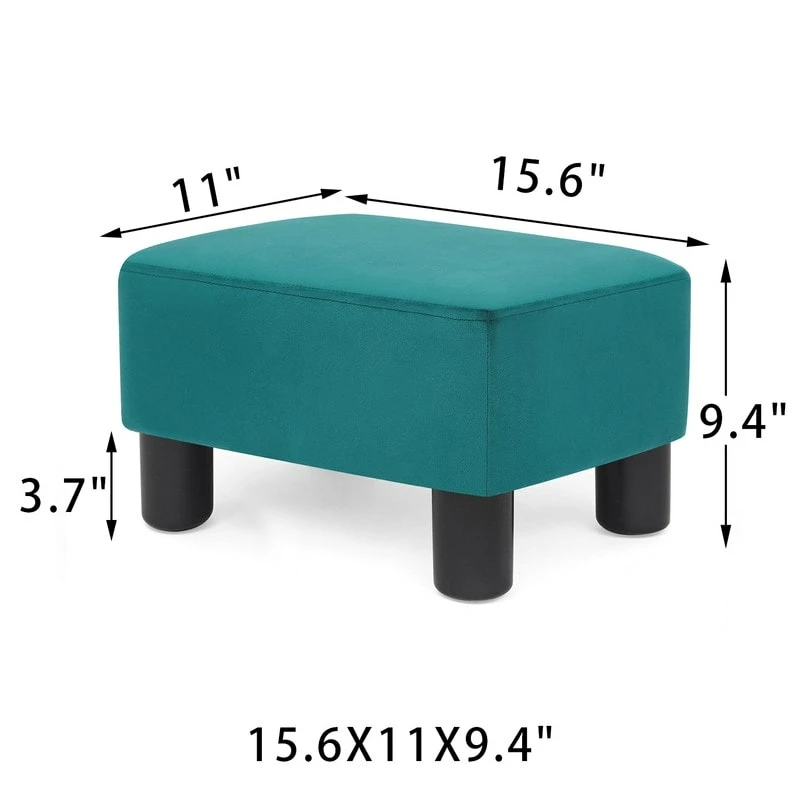 Best Sale ๐ Adeco Footstool Ottoman Fabric Footrest Modern Rectangular Stool Green ๐ 13 Best Sale ๐ Adeco Footstool Ottoman Fabric Footrest Modern Rectangular Stool Green ๐ - Image 11