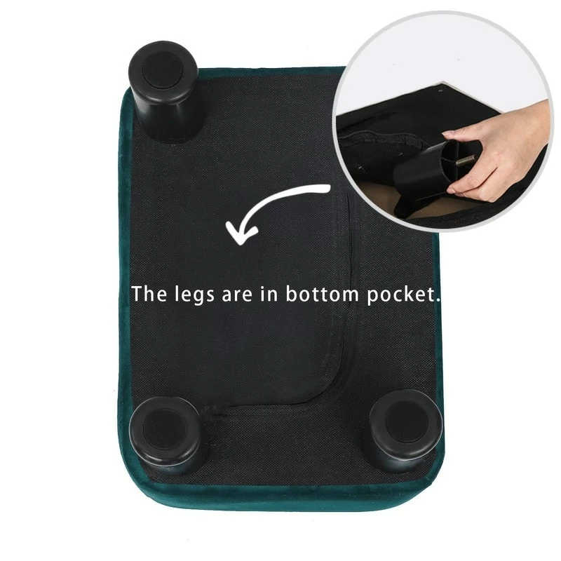 Best Sale ๐ Adeco Footstool Ottoman Fabric Footrest Modern Rectangular Stool Green ๐ 15 Best Sale ๐ Adeco Footstool Ottoman Fabric Footrest Modern Rectangular Stool Green ๐ - Image 13
