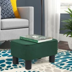Best Sale ๐ Adeco Footstool Ottoman Fabric Footrest Modern Rectangular Stool Green ๐ 31 Best Sale ๐ Adeco Footstool Ottoman Fabric Footrest Modern Rectangular Stool Green ๐ -Adeco Shop Adeco Footstool Ottoman Fabric Footrest Modern Rectangular Stool 14