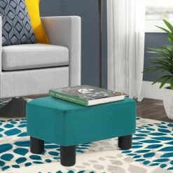 Best Sale ๐ Adeco Footstool Ottoman Fabric Footrest Modern Rectangular Stool Green ๐ 25 Best Sale ๐ Adeco Footstool Ottoman Fabric Footrest Modern Rectangular Stool Green ๐ -Adeco Shop Adeco Footstool Ottoman Fabric Footrest Modern Rectangular Stool 8