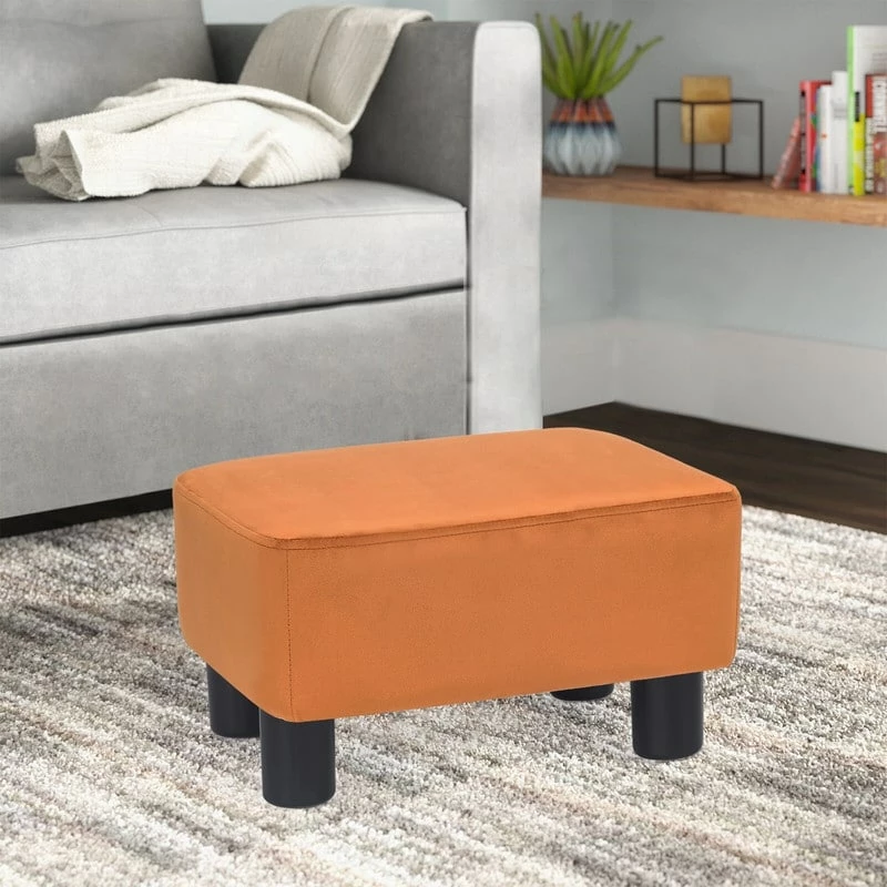 Best Sale ๐ Adeco Footstool Ottoman Fabric Footrest Modern Rectangular Stool Green ๐ 3 Best Sale ๐ Adeco Footstool Ottoman Fabric Footrest Modern Rectangular Stool Green ๐