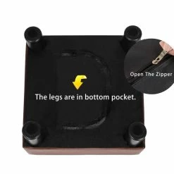 Buy ⭐ Adeco Footstool Ottoman PU Leather Footrest Modern Square Stool Blue ⌛ -Adeco Shop Adeco Footstool Ottoman PU Leather Footrest Modern Square Stool 4