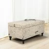 Cheap 🌟 Adeco French Storage Ottoman Footstool Bench With Lift Top Ocean 👍 -Adeco Shop Adeco French Storage Ottoman Footstool Bench with Lift Top