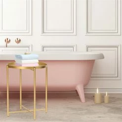 Brand new ๐ Adeco Gold End Table Metal Waterproof Snack Beside Table Accent Coffee Table - 16.9""(D)x 16.9""(W)x 20.5""(H) ๐งจ 19 Brand new ๐ Adeco Gold End Table Metal Waterproof Snack Beside Table Accent Coffee Table - 16.9""(D)x 16.9""(W)x 20.5""(H) ๐งจ -Adeco Shop Adeco Gold End Table Metal Waterproof Snack Beside Table Accent Coffee Table 2