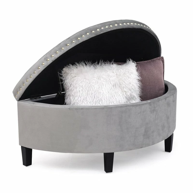 Hot Sale ๐ Adeco Distressed Faux Leather / Tufted Velvet Storage Ottoman Bench Navy Velvet ๐คฉ 15 Hot Sale ๐ Adeco Distressed Faux Leather / Tufted Velvet Storage Ottoman Bench Navy Velvet ๐คฉ - Image 13