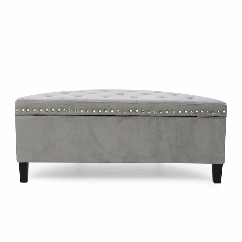 Hot Sale ๐ Adeco Distressed Faux Leather / Tufted Velvet Storage Ottoman Bench Navy Velvet ๐คฉ 16 Hot Sale ๐ Adeco Distressed Faux Leather / Tufted Velvet Storage Ottoman Bench Navy Velvet ๐คฉ - Image 14