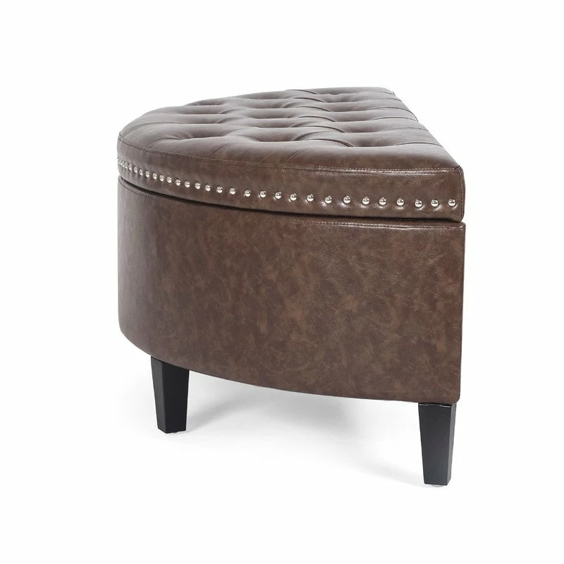 Hot Sale ๐ Adeco Distressed Faux Leather / Tufted Velvet Storage Ottoman Bench Navy Velvet ๐คฉ 10 Hot Sale ๐ Adeco Distressed Faux Leather / Tufted Velvet Storage Ottoman Bench Navy Velvet ๐คฉ - Image 8