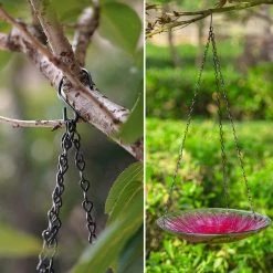 Buy 🔔 Adeco Hanging Bird Baths Bird Feeders Multi 🎉 -Adeco Shop Adeco Hanging Bird Baths Bird Feeders 5