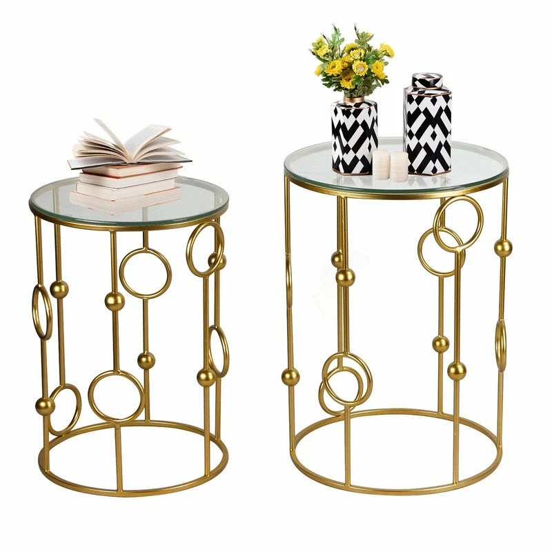Top 10 โ Adeco Set Of 2 Nesting Goldtone Postmodern End Tables - Set Of 2 ๐ 3 Top 10 โ Adeco Set Of 2 Nesting Goldtone Postmodern End Tables - Set Of 2 ๐