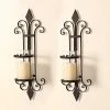 Best deal 😉 Adeco Iron And Glass Scroll And Diamond Design Single Pillar Vertical Wall Hanging Candle Holder Sconce (Set Of 2) 😉 -Adeco Shop Adeco Iron and Glass Vertical Wall Hanging Candle Sconce Set of 2 cf8b6657 4879 492f 9e51 8542c2a90ceb