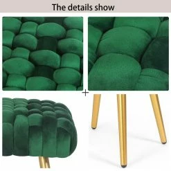 Best reviews of 🔥 Adeco Knit Lines Ottoman Stool Seat For Living Room - Chairs Modern Grey ✨ -Adeco Shop Adeco Knit Lines Ottoman Stool Seat for Living Room Chairs Modern 8