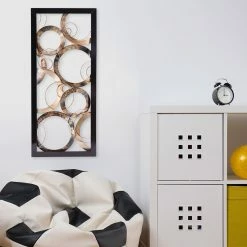 Buy 🧨 Adeco Large Metal Wall Sculpture Decor With Frame 🎉 -Adeco Shop Adeco Large Metal Wall Sculpture Decor with Frame 1