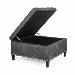 Cheap ๐ฅ Adeco Large Square Footstool Fabric Storage Ottoman Bench Dark Grey ๐งจ 15 Cheap ๐ฅ Adeco Large Square Footstool Fabric Storage Ottoman Bench Dark Grey ๐งจ -Adeco Shop Adeco Large Square Footstool Fabric Storage Ottoman Bench 7C Dark Gray 3