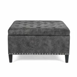 Cheap ๐ฅ Adeco Large Square Footstool Fabric Storage Ottoman Bench Dark Grey ๐งจ 21 Cheap ๐ฅ Adeco Large Square Footstool Fabric Storage Ottoman Bench Dark Grey ๐งจ -Adeco Shop Adeco Large Square Footstool Fabric Storage Ottoman Bench 7C Dark Gray 9